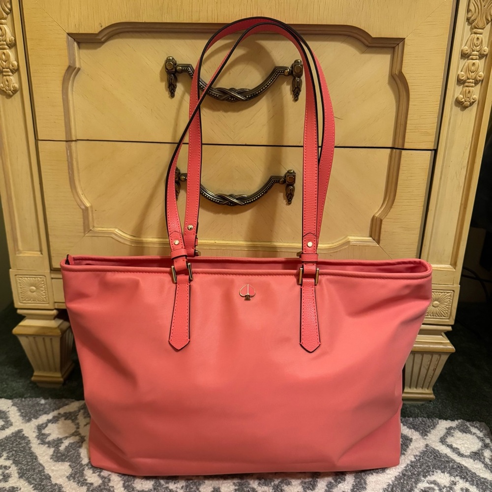Kate spade coral Tote Bag